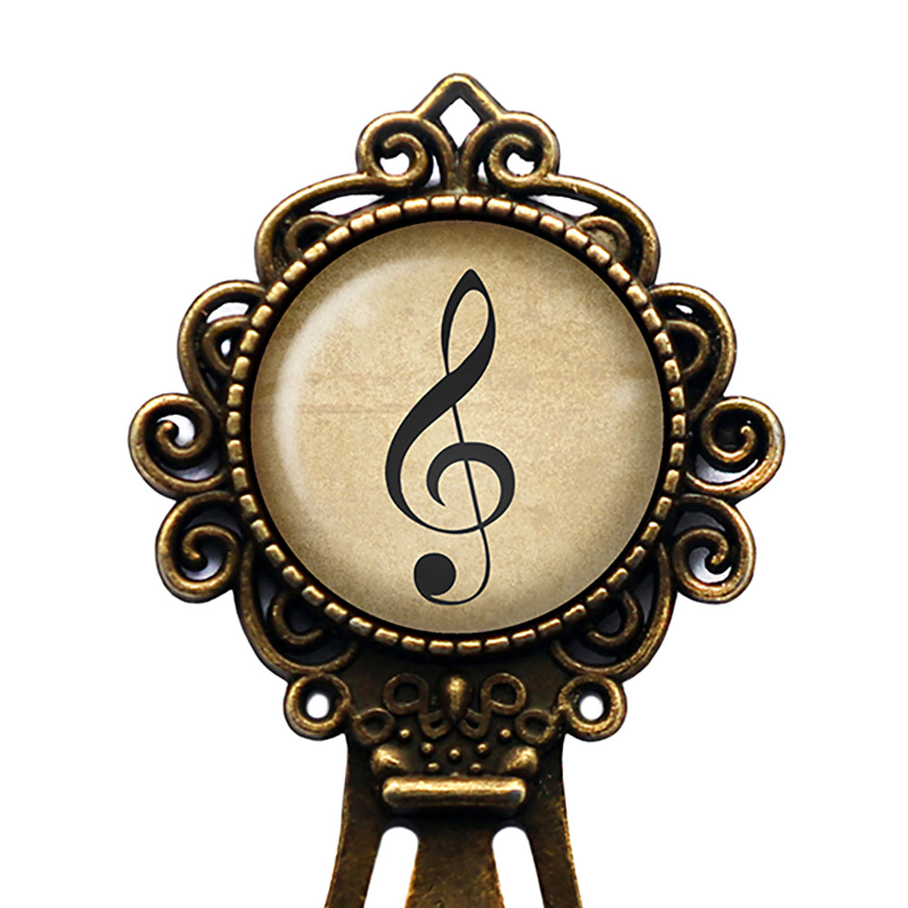 Sheet Music Musical Note Bronze Bookmark