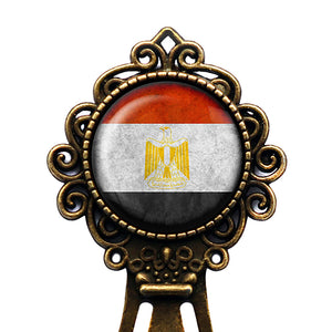 Egypt Egyptian Flag Bronze Bookmark