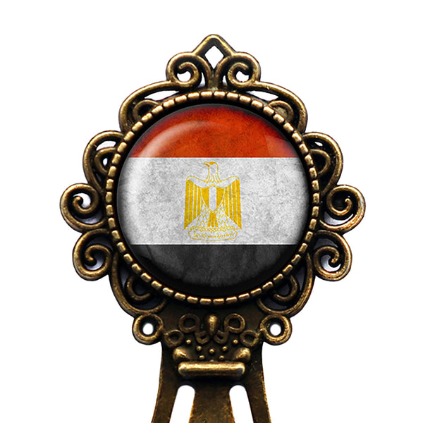 Egypt Egyptian Flag Bronze Bookmark