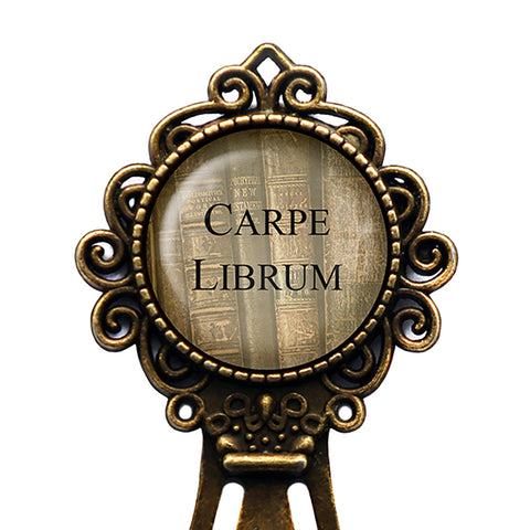 Latin Quote Carpe Librum Seize the Book Bronze Bookmark