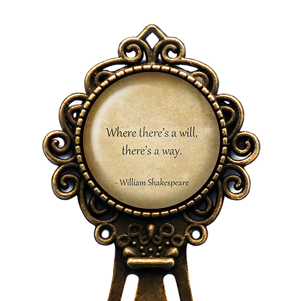 William Shakespeare She had Eyes and she Chose Me Bronze Bookmark