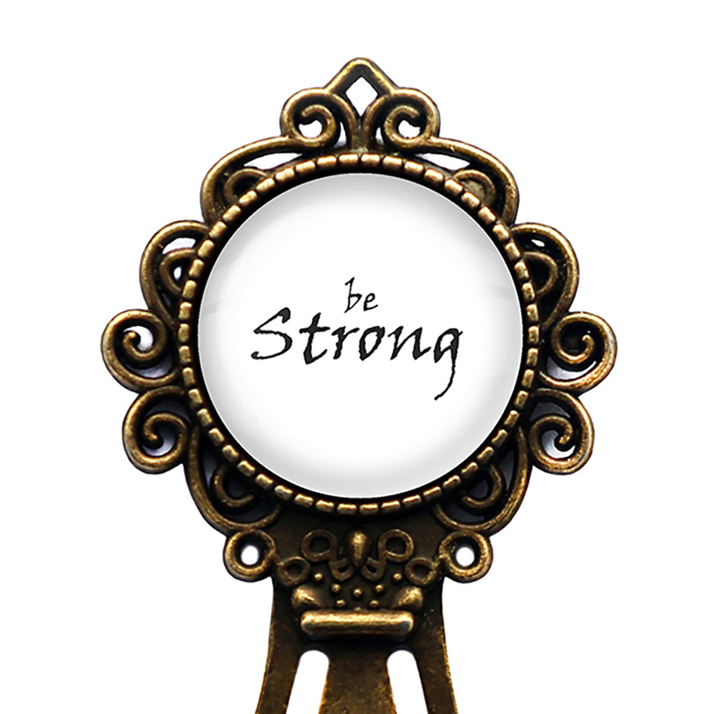 Be Strong Bronze Bookmark