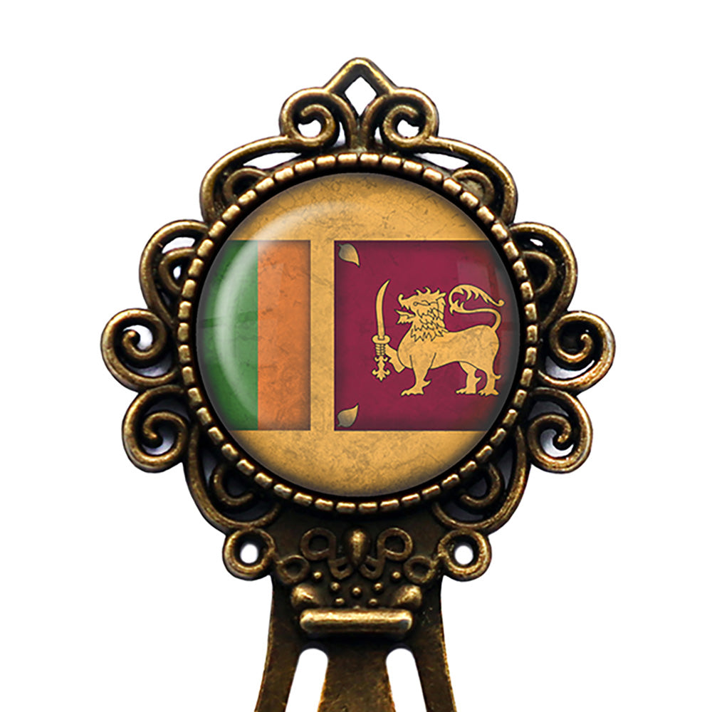 Sri Lanka Sri Lankan Flag Bronze Bookmark