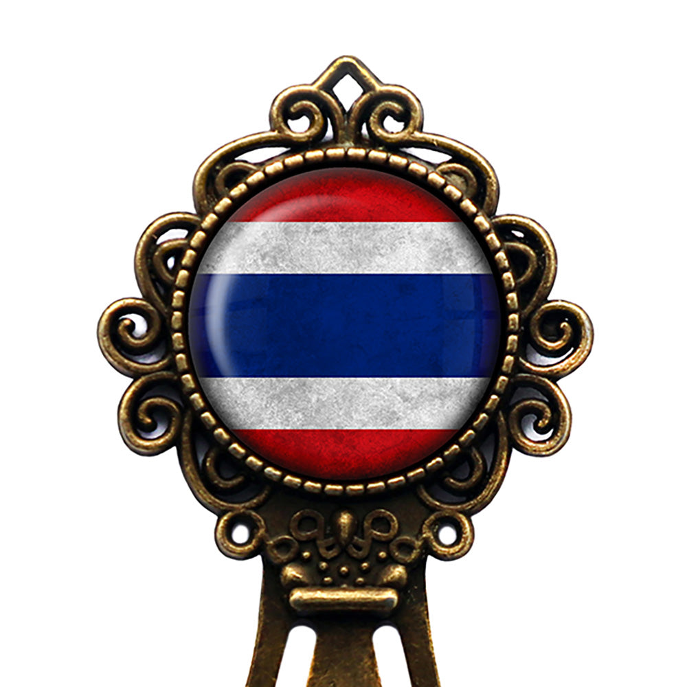 Thailand Thai Flag Bronze Bookmark