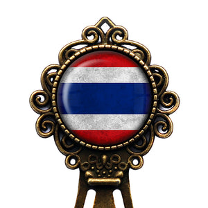Thailand Thai Flag Bronze Bookmark