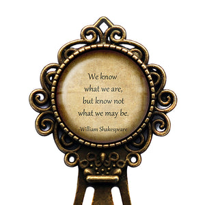William Shakespeare What we May be Bronze Bookmark
