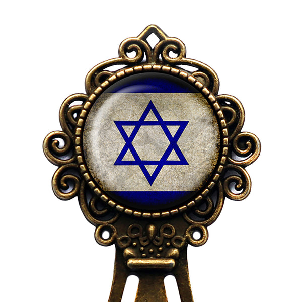 Israel Israeli Flag Bronze Bookmark