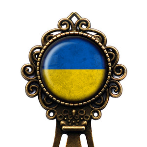 Ukraine Ukranian Flag Bronze Bookmark