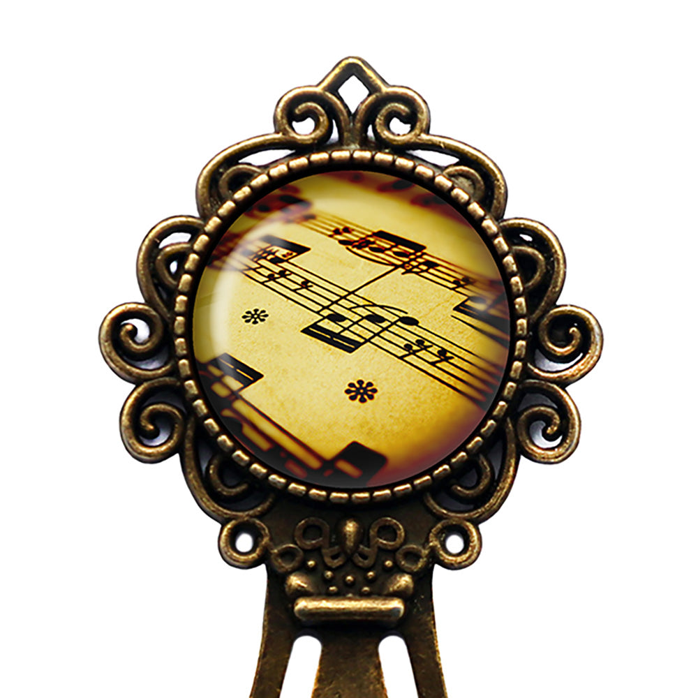 Sheet Music Musical Notes Bronze Bookmark