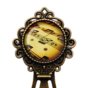 Sheet Music Musical Notes Bronze Bookmark