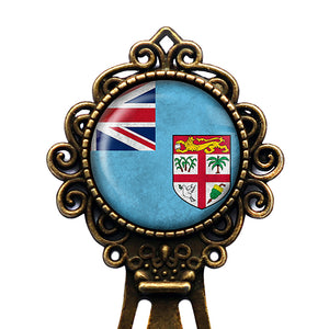 Fiji Fijian Flag Bronze Bookmark