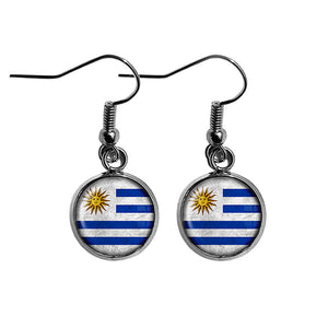 Uruguay Uruguayan Flag Surgical Steel Earrings