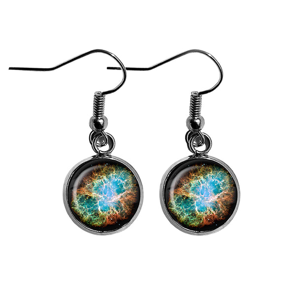 NASA Photograph Galaxy Magic Surgical Steel Earrings