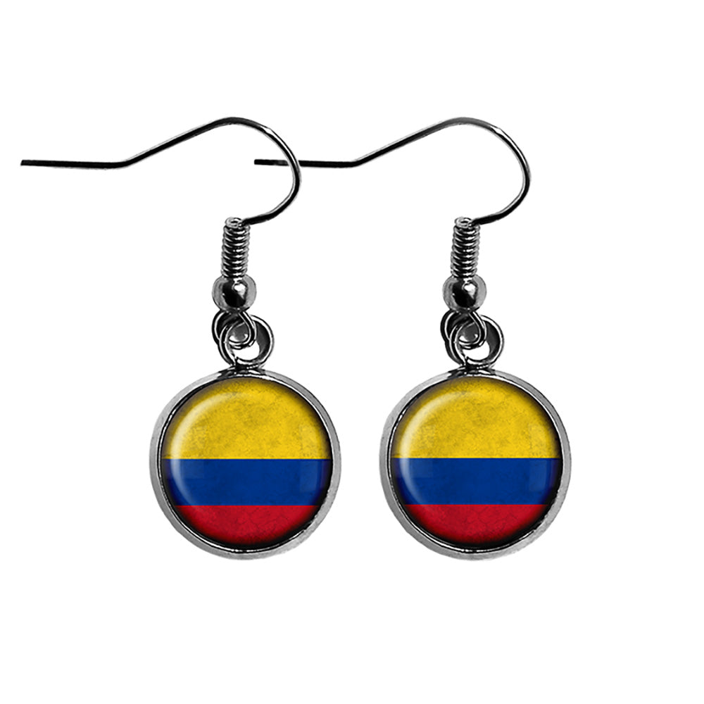 Columbia Columbian Flag Surgical Steel Earrings