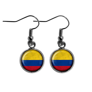 Columbia Columbian Flag Surgical Steel Earrings