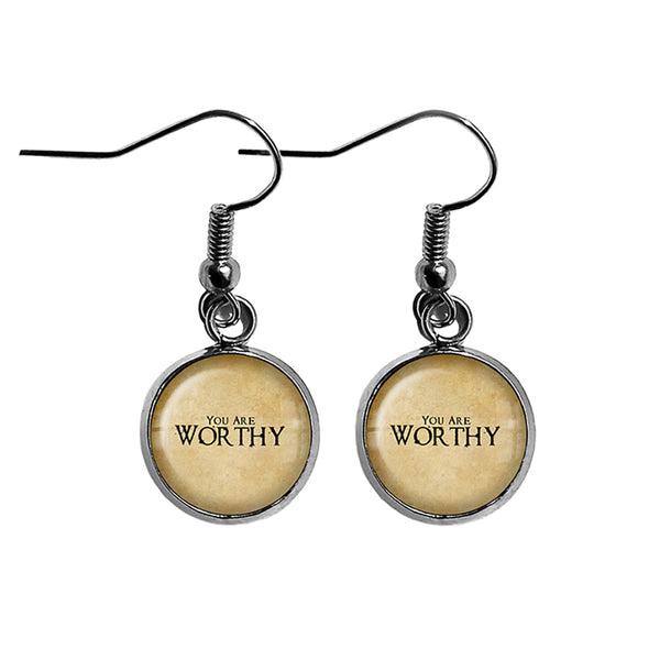 You are Worthy Surgical Steel Earrings