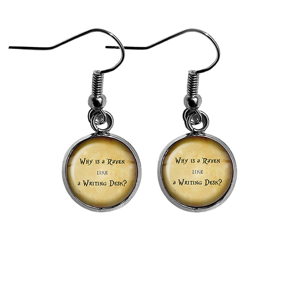 Alice in Wonderland Speak French for a Thing Surgical Steel Earrings