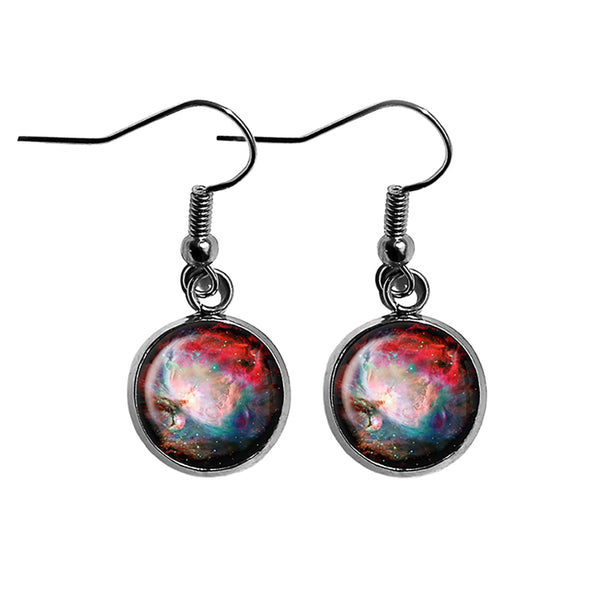 NASA Photograph Orion Nebula Surgical Steel Earrings