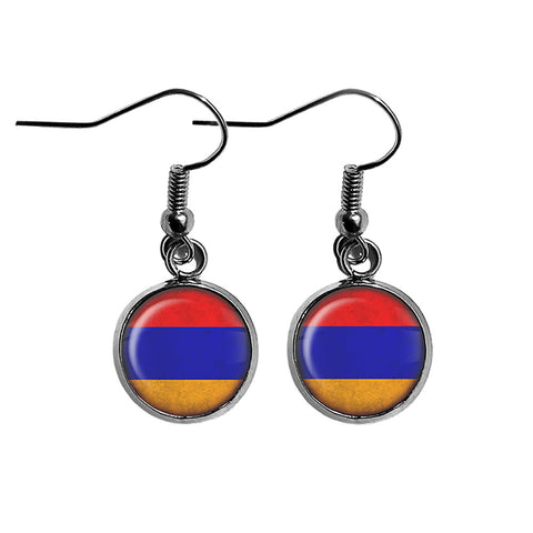 Armenia Armenian Flag Surgical Steel Earrings