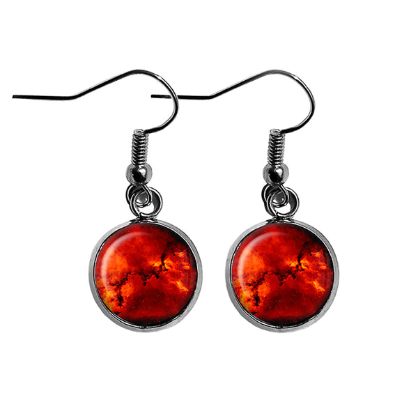NASA Photograph Rosetta Nebula Surgical Steel Earrings