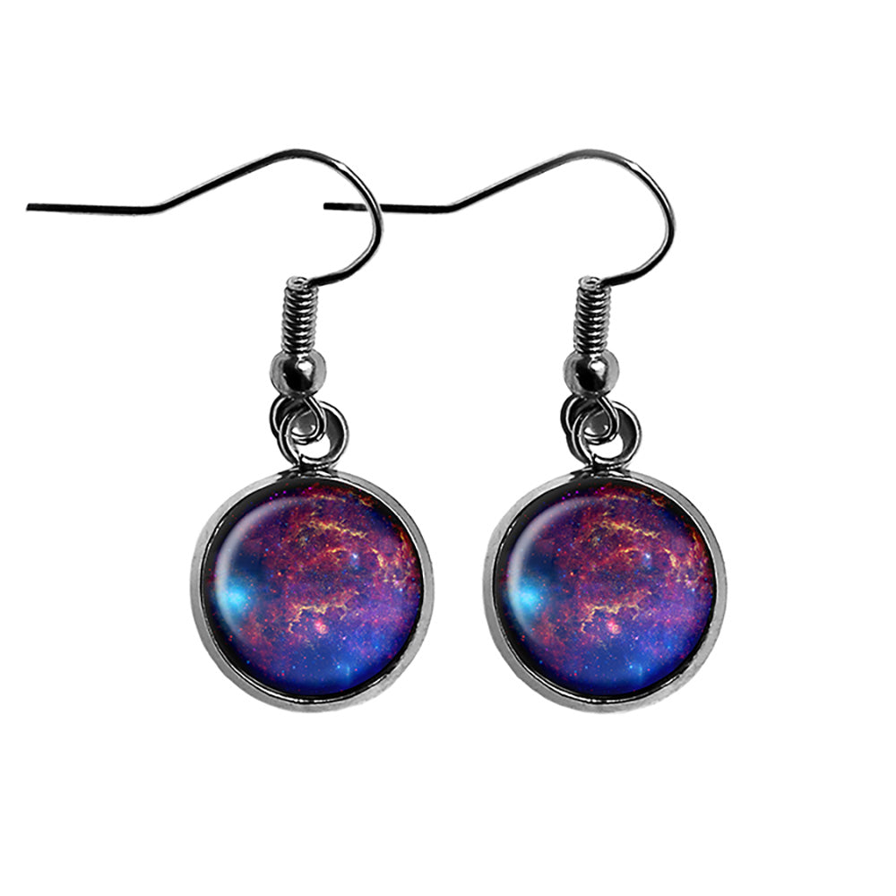NASA Photograph Galaxy Surgical Steel Earrings