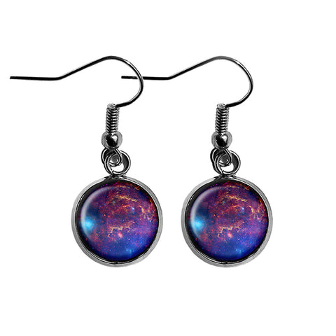 NASA Photograph Galaxy Surgical Steel Earrings