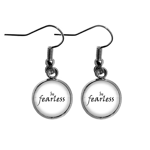 Be Fearless Surgical Steel Earrings