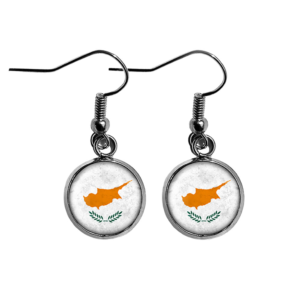 Cyprus Cypriot Flag Surgical Steel Earrings