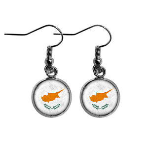 Cyprus Cypriot Flag Surgical Steel Earrings