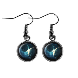 NASA Photograph Twin Planets Surgical Steel Earrings