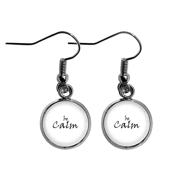 Be Calm Surgical Steel Earrings