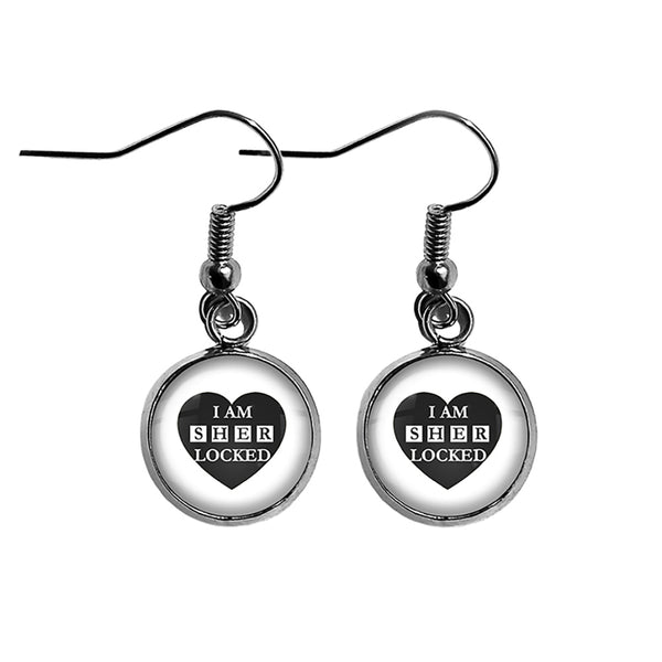 Sherlock Holmes I am Sherlocked Surgical Steel Earrings