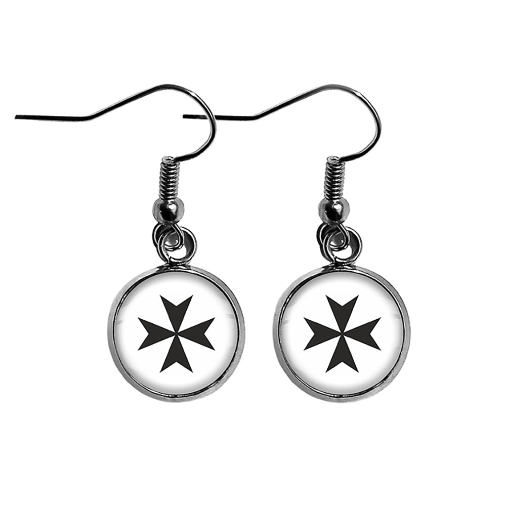 Cross of the Teutonic Knights Teutones Surgical Steel Earrings