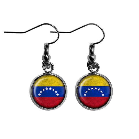 Venezuela Venezuelan Flag Surgical Steel Earrings