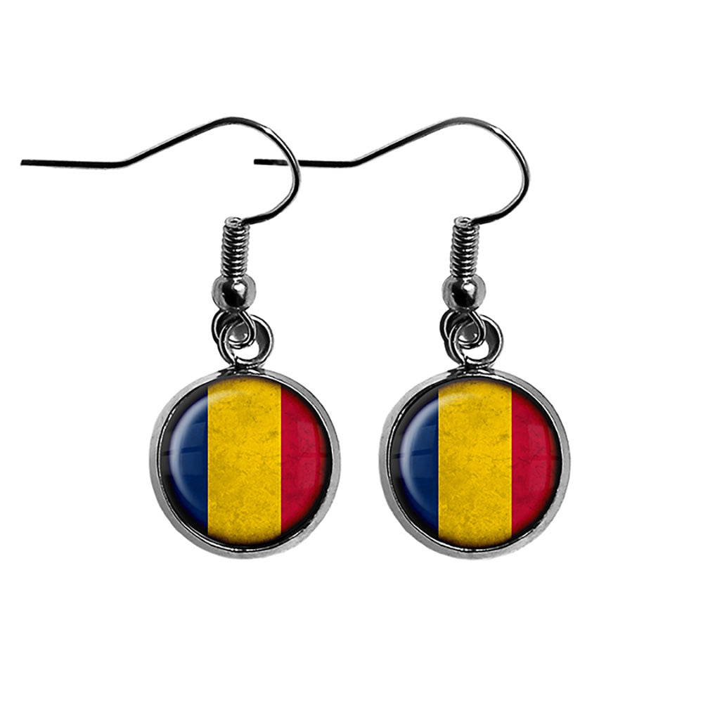 Chad Chadian Flag Surgical Steel Earrings