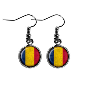 Chad Chadian Flag Surgical Steel Earrings