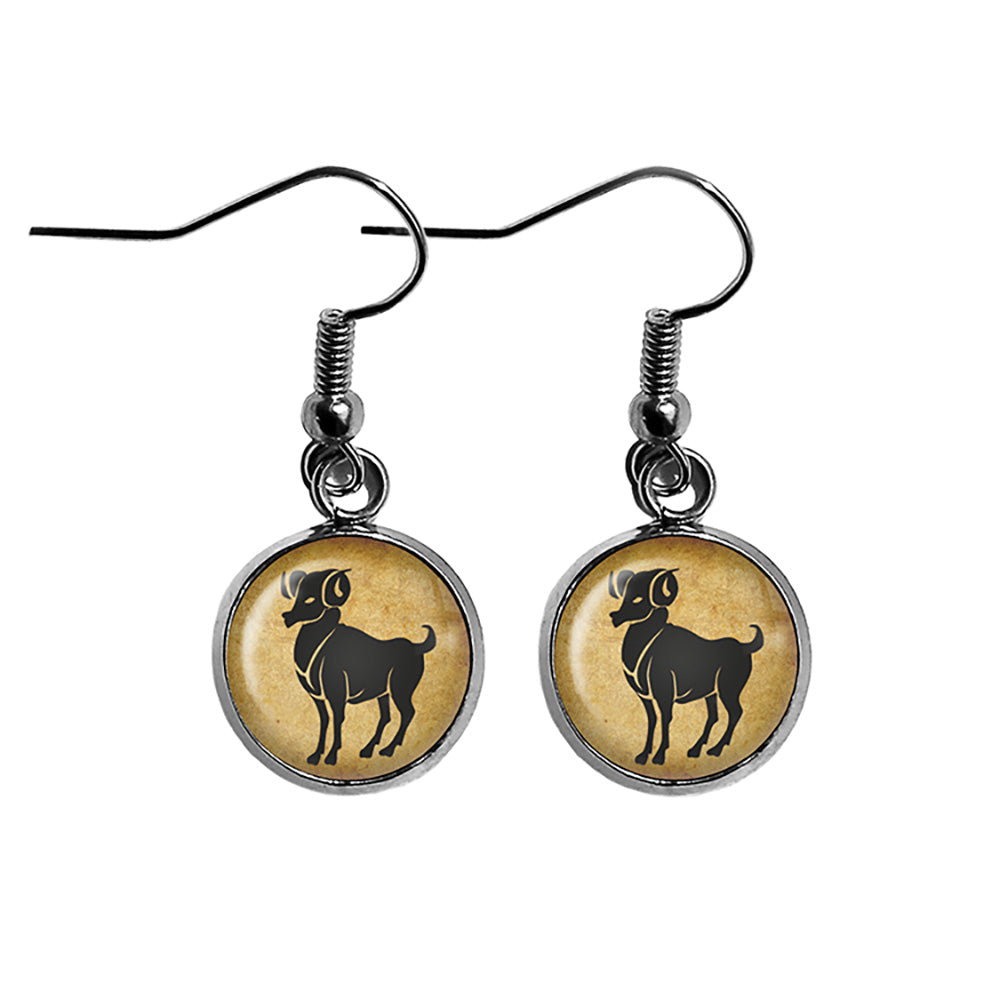 Edgar Allen Poe Nevermore Quoth the Raven Surgical Steel Earrings
