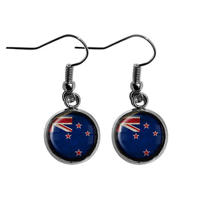New Zealand Flag Surgical Steel Earrings