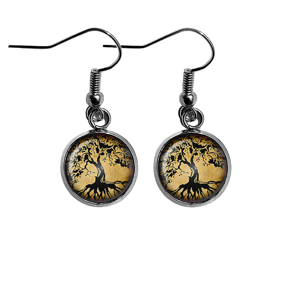 Tree of Life Nature Surgical Steel Earrings