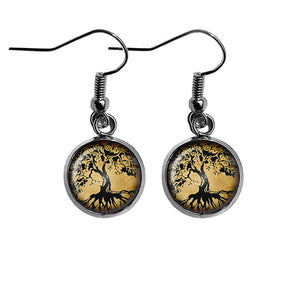 Tree of Life Nature Surgical Steel Earrings