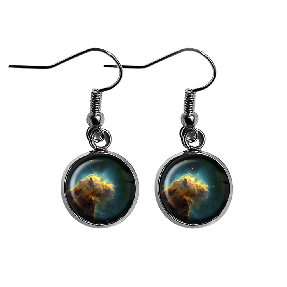 NASA Photograph Eagle Nebula Surgical Steel Earrings