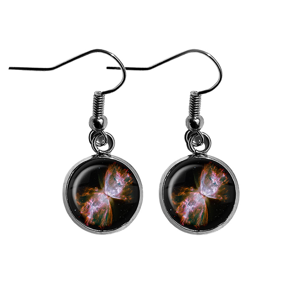 NASA Photograph Red Tarantula Nebula Surgical Steel Earrings