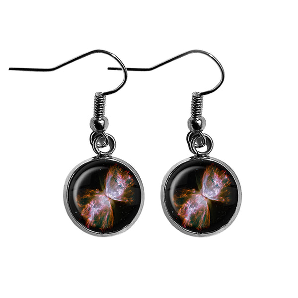 NASA Photograph Red Tarantula Nebula Surgical Steel Earrings