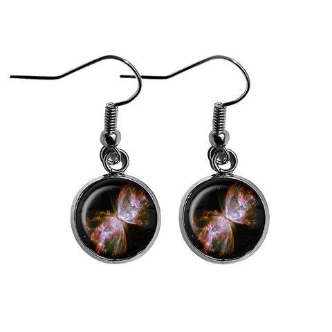 NASA Photograph Red Tarantula Nebula Surgical Steel Earrings