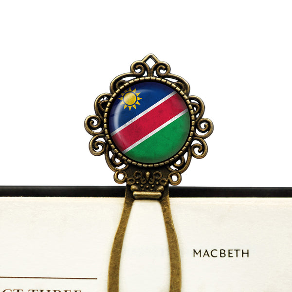Republic of Namibia Namibian Flag Bronze Bookmark