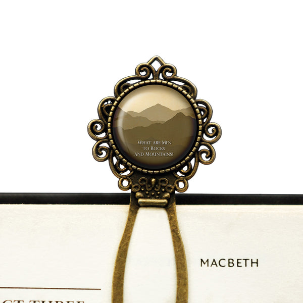 Jane Austen What are Men to Rocks and Mountains from Pride and Prejudice Bronze Bookmark