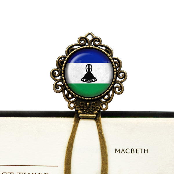 Kingdom of Lesotho Lesothan Flag Bronze Bookmark