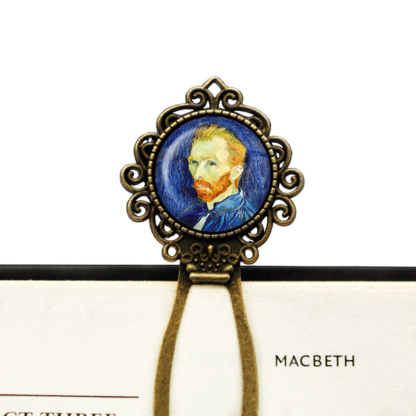 Vincent Van Gogh Self Portrait 1889 Classic Artwork Bronze Bookmark