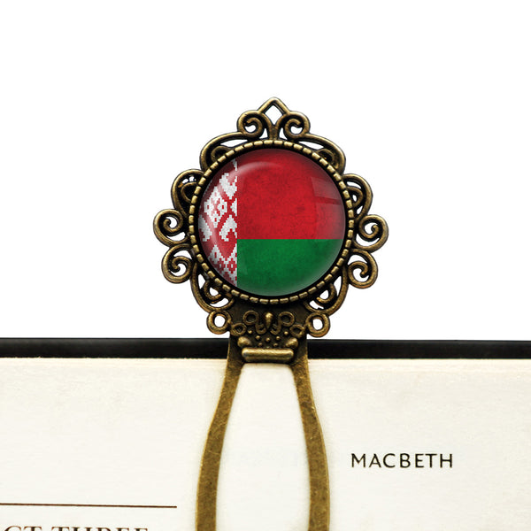 Belarus Belarusian Flag Bronze Bookmark