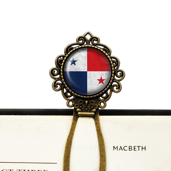 Republic of Panama Panamanian Flag Bronze Bookmark